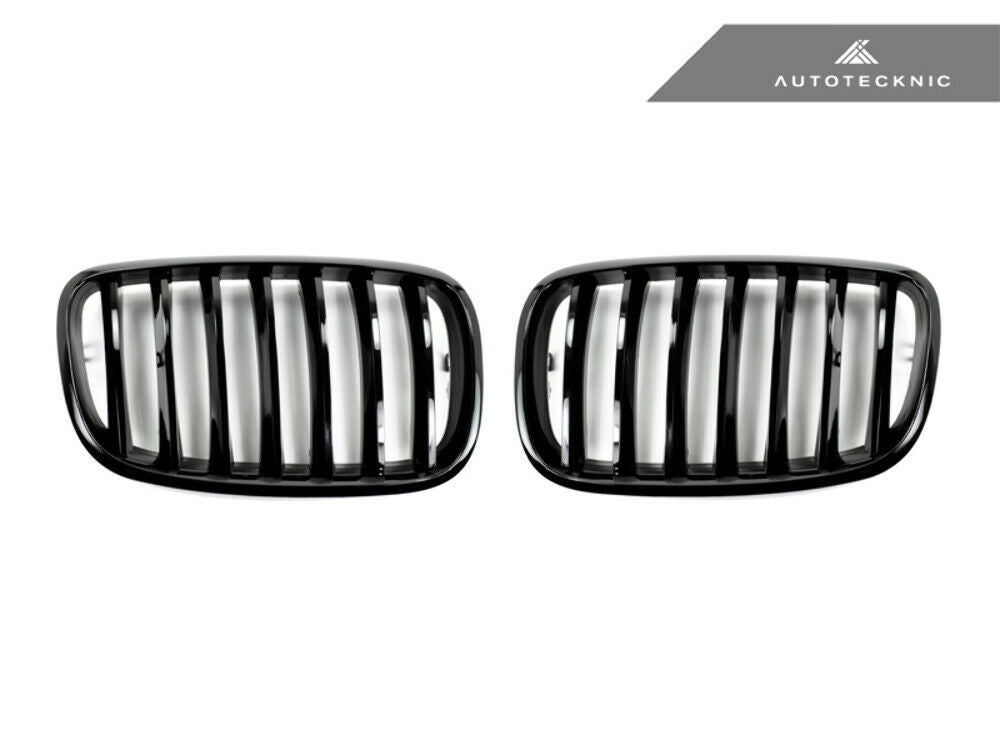 AutoTecknic BM-0224-GB Glazing Black Front Grilles E70 E71