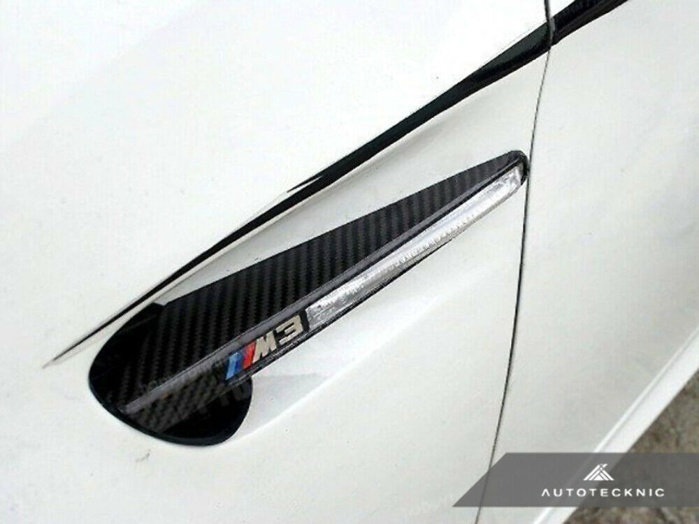 AutoTecknic BM-0210 Carbon Fiber Fender Grilles E9x M3