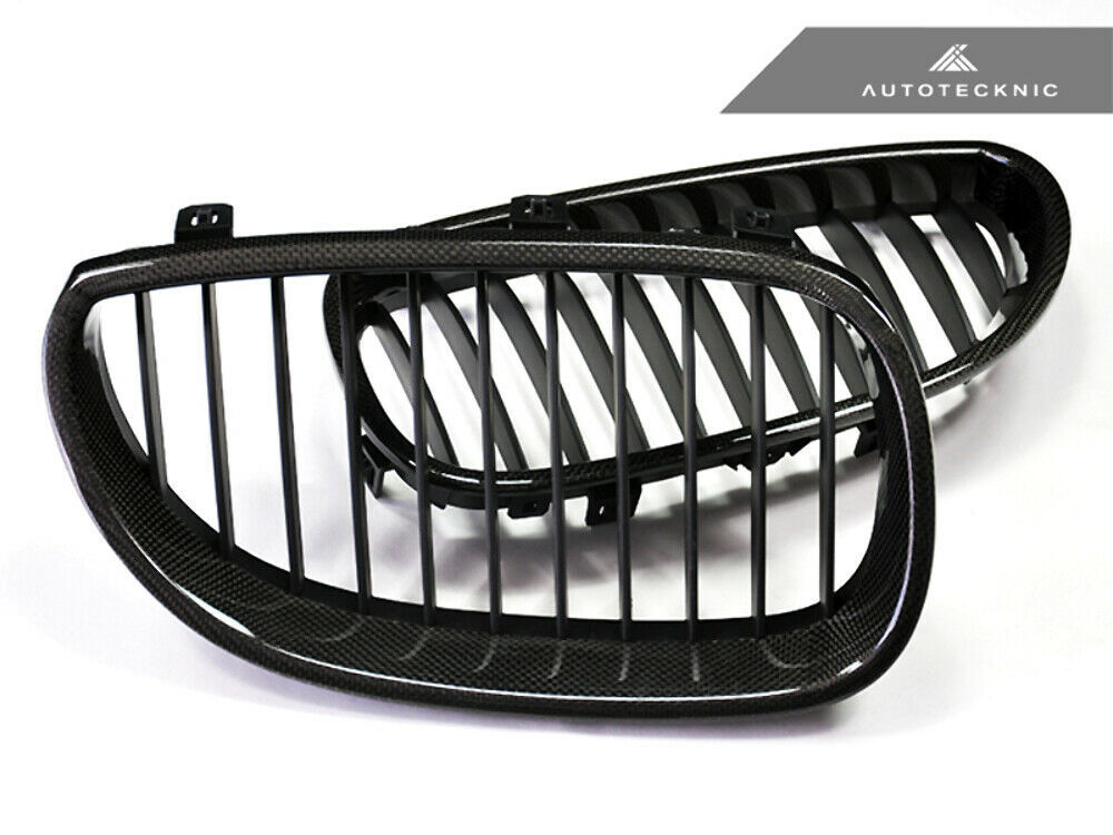 AutoTecknic BM-0068 Carbon Fiber Front Grilles E60 5-Series Sedan