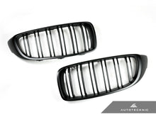 Load image into Gallery viewer, AutoTecknic BM-0175-DS-MB Stealth Black Front Grilles Dual Slats F32 F33 F36