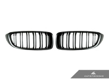 Load image into Gallery viewer, AutoTecknic BM-0175-DS-MB Stealth Black Front Grilles Dual Slats F32 F33 F36