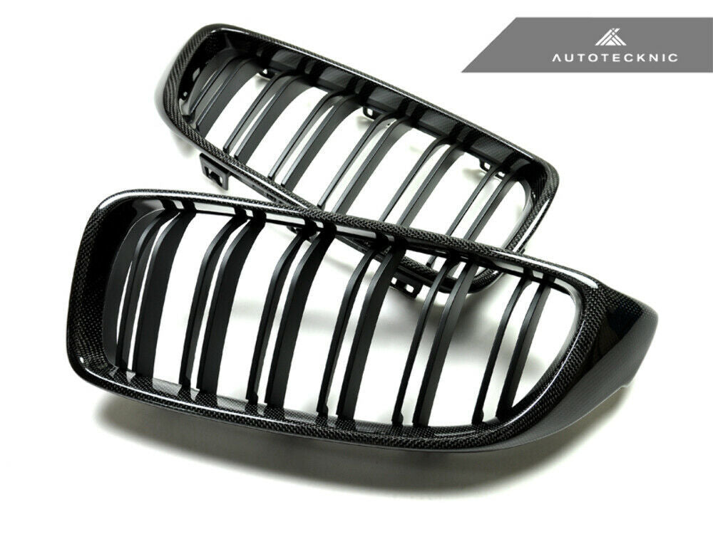 AutoTecknic BM-0175-DS-CF Carbon Fiber Front Grilles F32 F33 F36