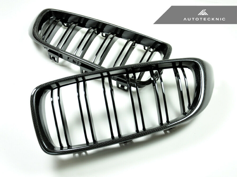 AutoTecknic BM-0175-DS-CF Carbon Fiber Front Grilles F32 F33 F36