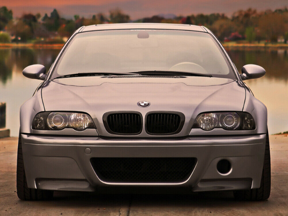 AutoTecknic BM-0030-GB Glazing Black Front Grilles E46 3-Series Coupe