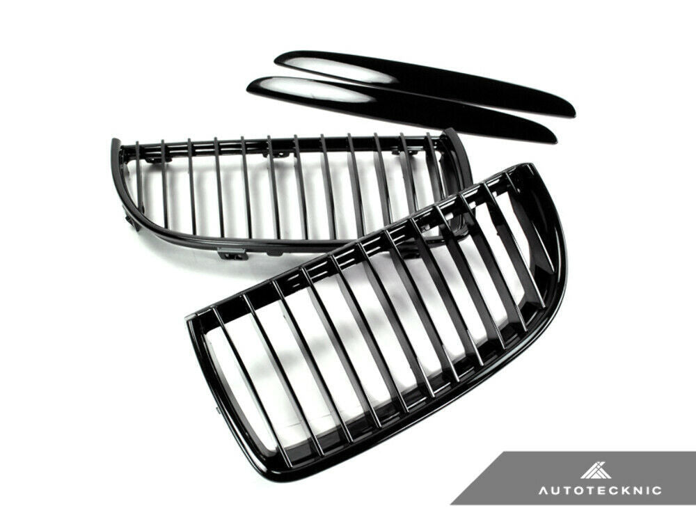 AutoTecknic BM-0062-GB Glazing Black Front Grilles E90 Pre-LCI 3-Series Sedan