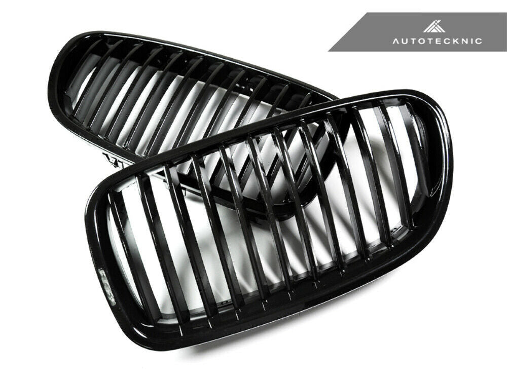 AutoTecknic BM-0067-GB Glazing Black Front Grilles F10 5-Series