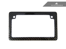 Load image into Gallery viewer, AutoTecknic UN-0007-MC Carbon Fiber License Plate Frame Motorcycle