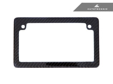 Load image into Gallery viewer, AutoTecknic UN-0007-MC Carbon Fiber License Plate Frame Motorcycle