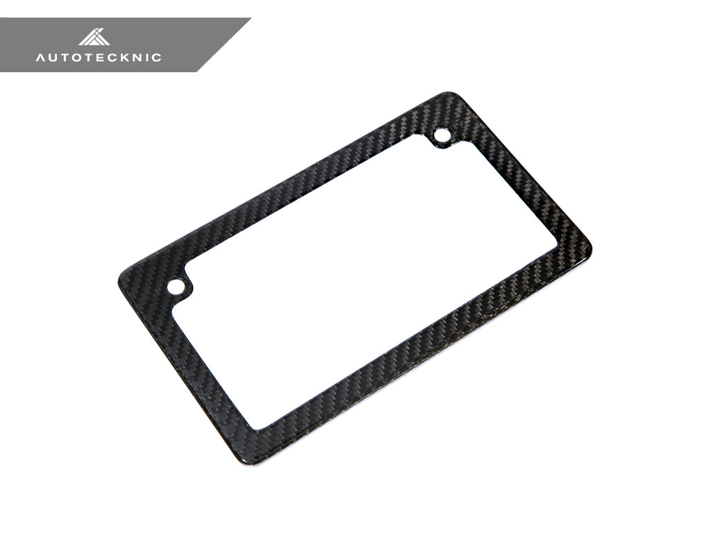 AutoTecknic UN-0007-MC Carbon Fiber License Plate Frame Motorcycle