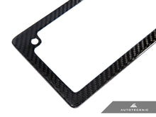 Load image into Gallery viewer, AutoTecknic UN-0007-MC Carbon Fiber License Plate Frame Motorcycle