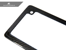 Load image into Gallery viewer, AutoTecknic UN-0007-MC Carbon Fiber License Plate Frame Motorcycle