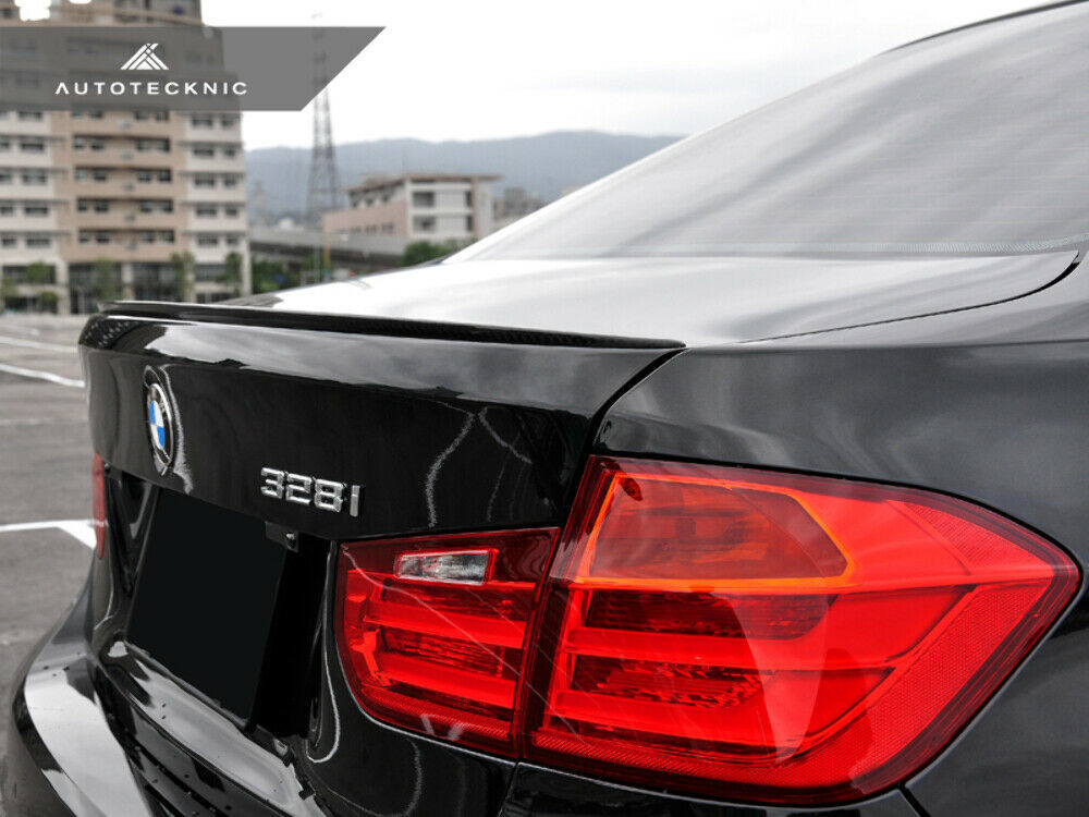 AutoTecknic BM-0260 Carbon Fiber Trunk Lip Spoiler For BMW F30 3-Series Sedan