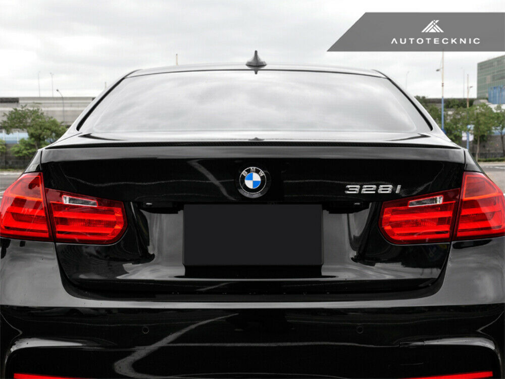 AutoTecknic BM-0260 Carbon Fiber Trunk Lip Spoiler For BMW F30 3-Series Sedan