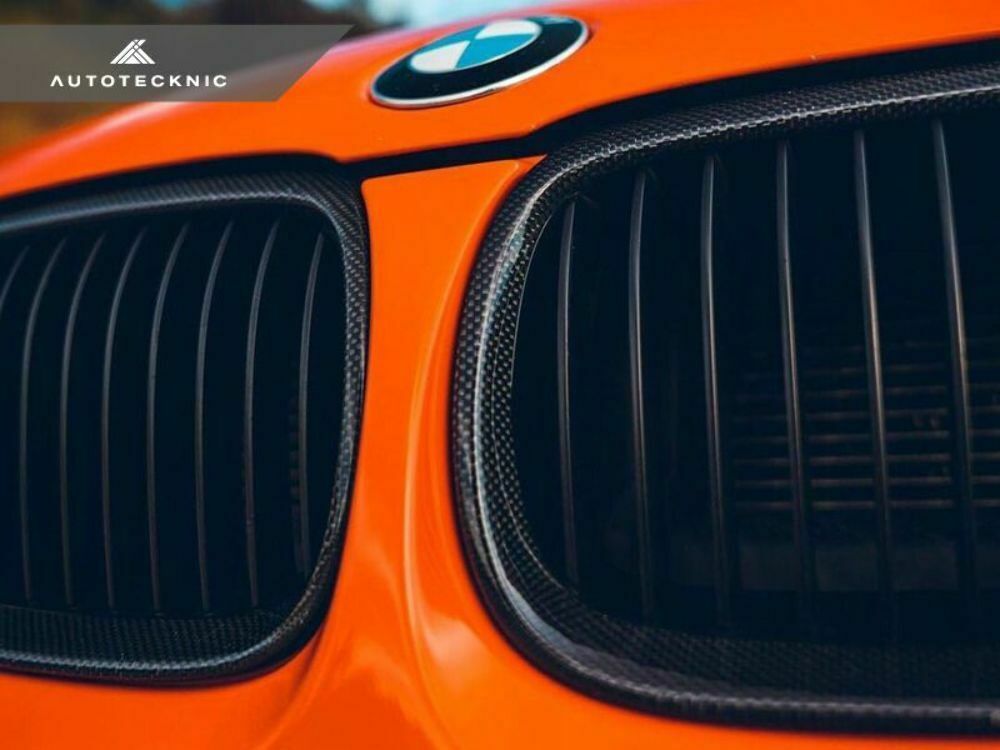 AutoTecknic BM-0178 Carbon Fiber Front Grilles E92 pre-LCI Coupe Plain Weave