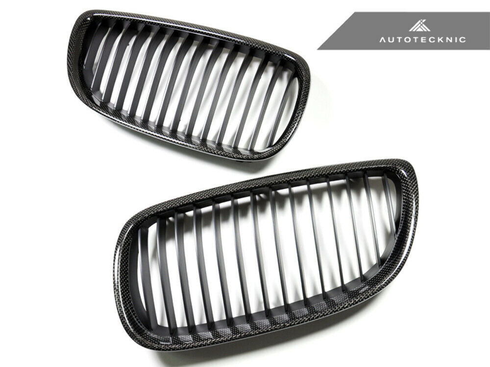 AutoTecknic BM-0178 Carbon Fiber Front Grilles E92 pre-LCI Coupe Plain Weave