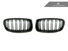 Load image into Gallery viewer, AutoTecknic BM-0179-DS-MB Dual-Slats Black Front Grilles F30 3-Series Sedan