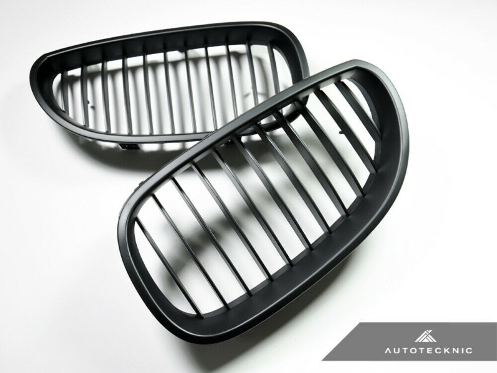 AutoTecknic BM-0066 Stealth Black Front Grilles E60 5-Series Sedan