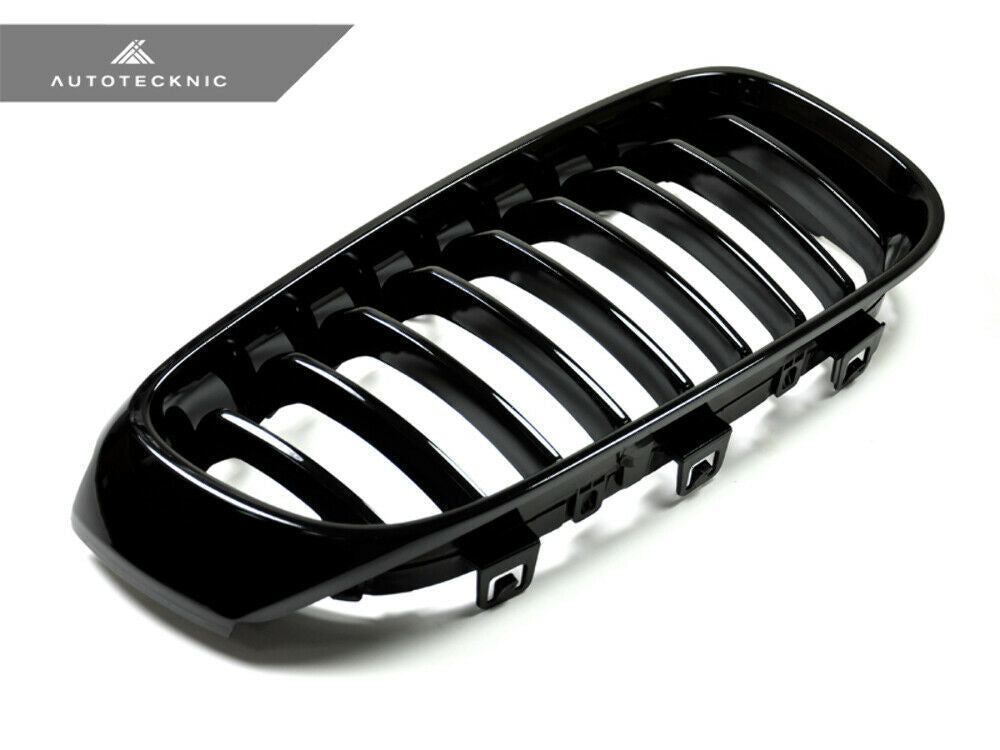 AutoTecknic BM-0173-GB Glazing Black Front Grilles F34 3-Series GT Gran Turismo