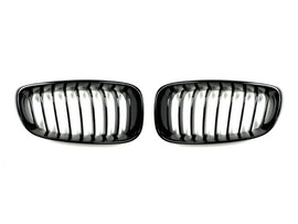 AutoTecknic BM-0173-GB Glazing Black Front Grilles F34 3-Series GT Gran Turismo