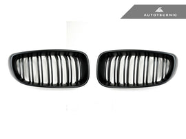 AutoTecknic BM-0173-DS-MB Black Front Grilles F34 3-Series GT Gran Turismo
