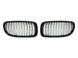 AutoTecknic BM-0220-GB Glazing Black Front Grilles E90 LCI