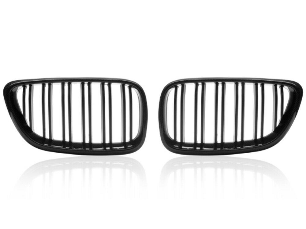 AutoTecknic BM-0172-DS-CF Carbon Dual-Slats Front Grilles F22 2-Series F87 M2