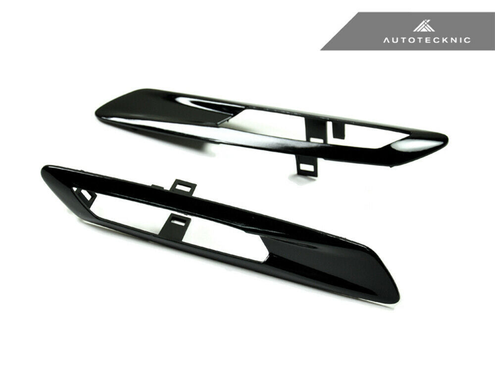 AutoTecknic BM-0071-GB Glazing Black Fender Light Trim F10 5-Series