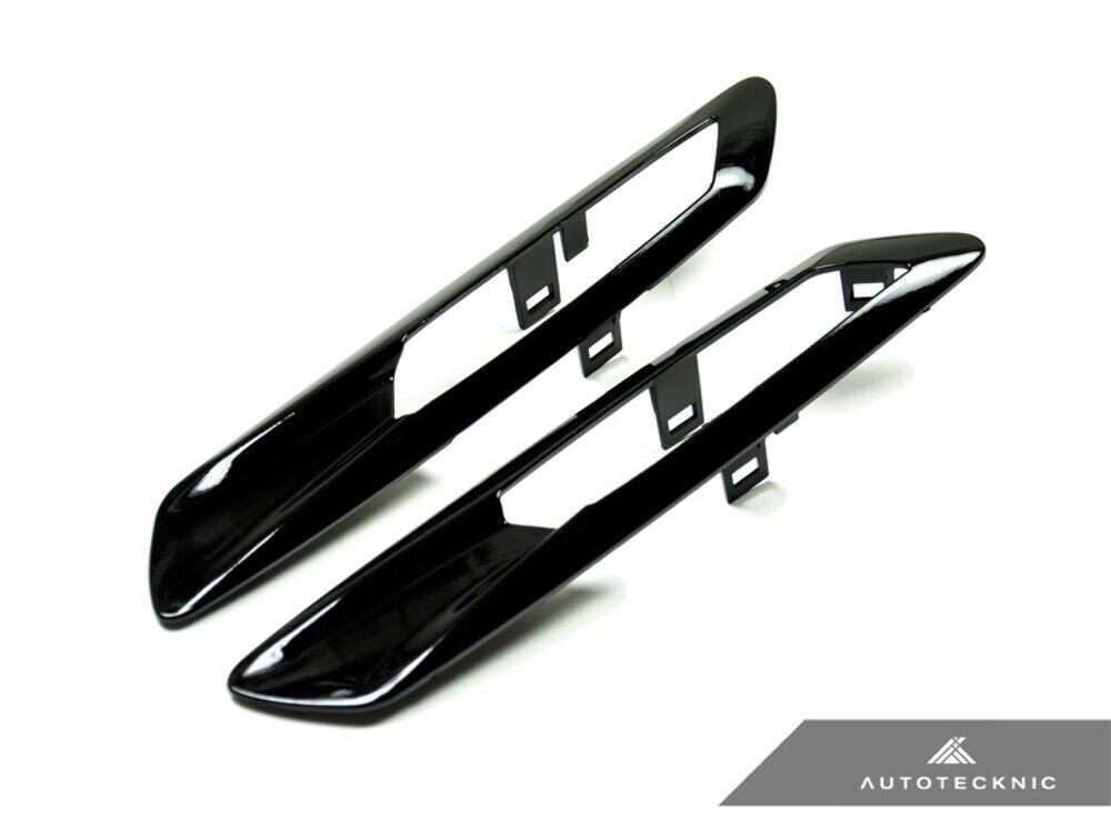 AutoTecknic BM-0071-GB Glazing Black Fender Light Trim F10 5-Series