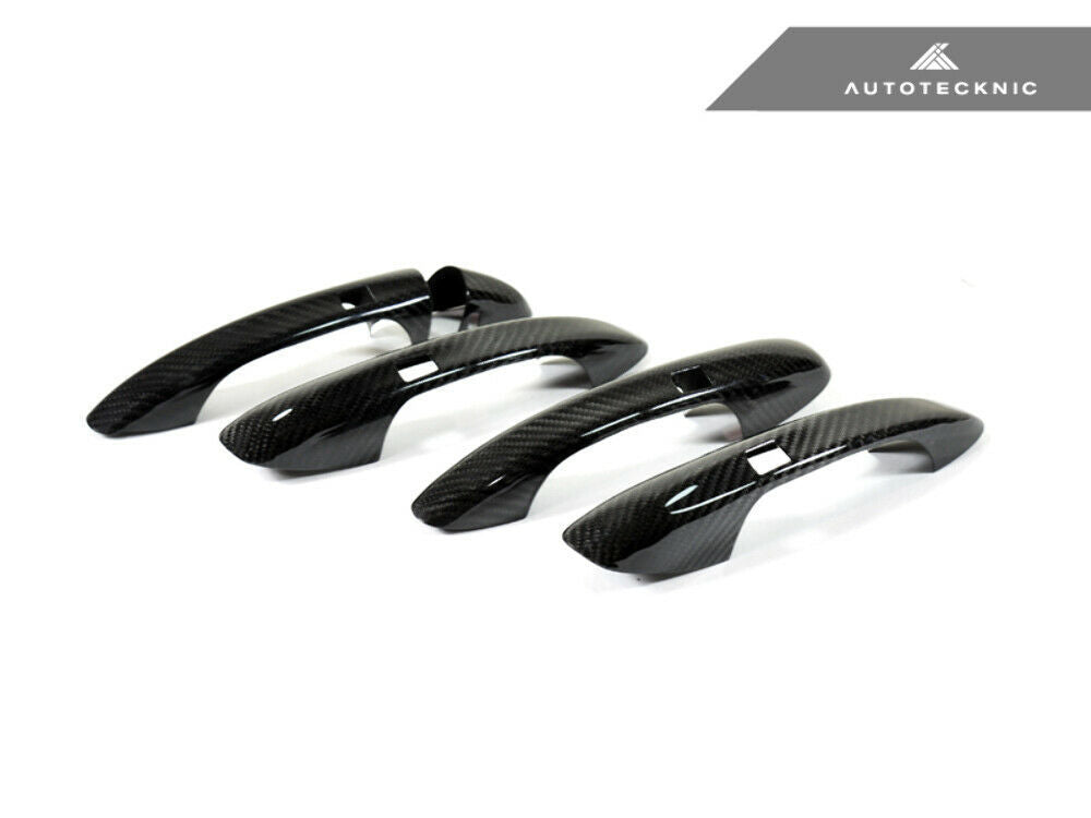 AutoTecknic MB-0204 Dry Carbon Fiber Door Handle Trims For Mercedes W205