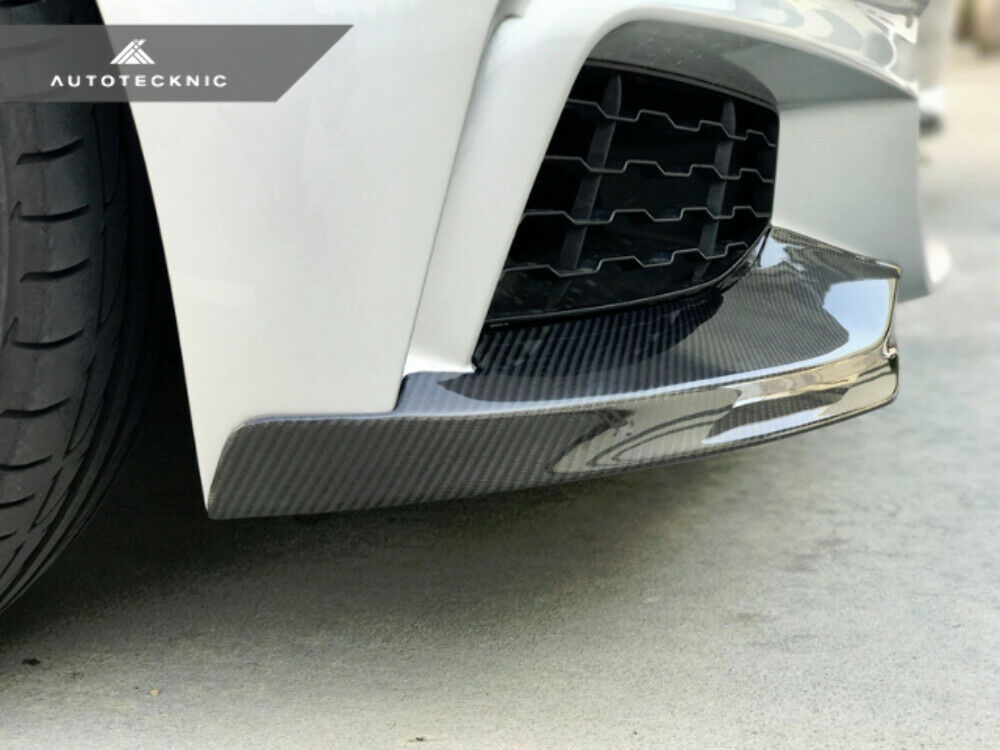 AutoTecknic BM-0016 Carbon Fiber Performance Style Front Splitters F32