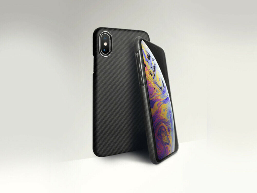 AutoTecknic UN-0011 Carbon Fiber Case iPhone Xs Matte Finish