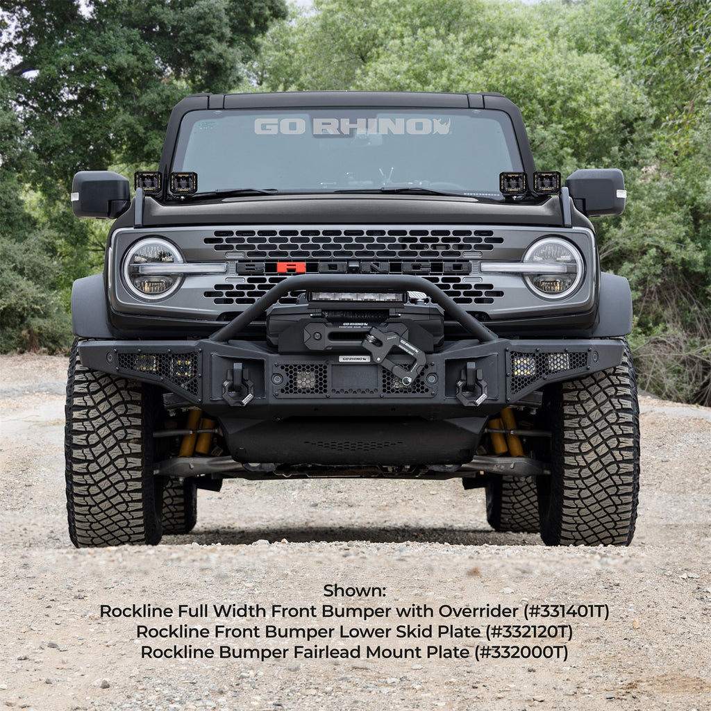 Go Rhino 332000T Rockline Bumper Fairlead Mount Plate