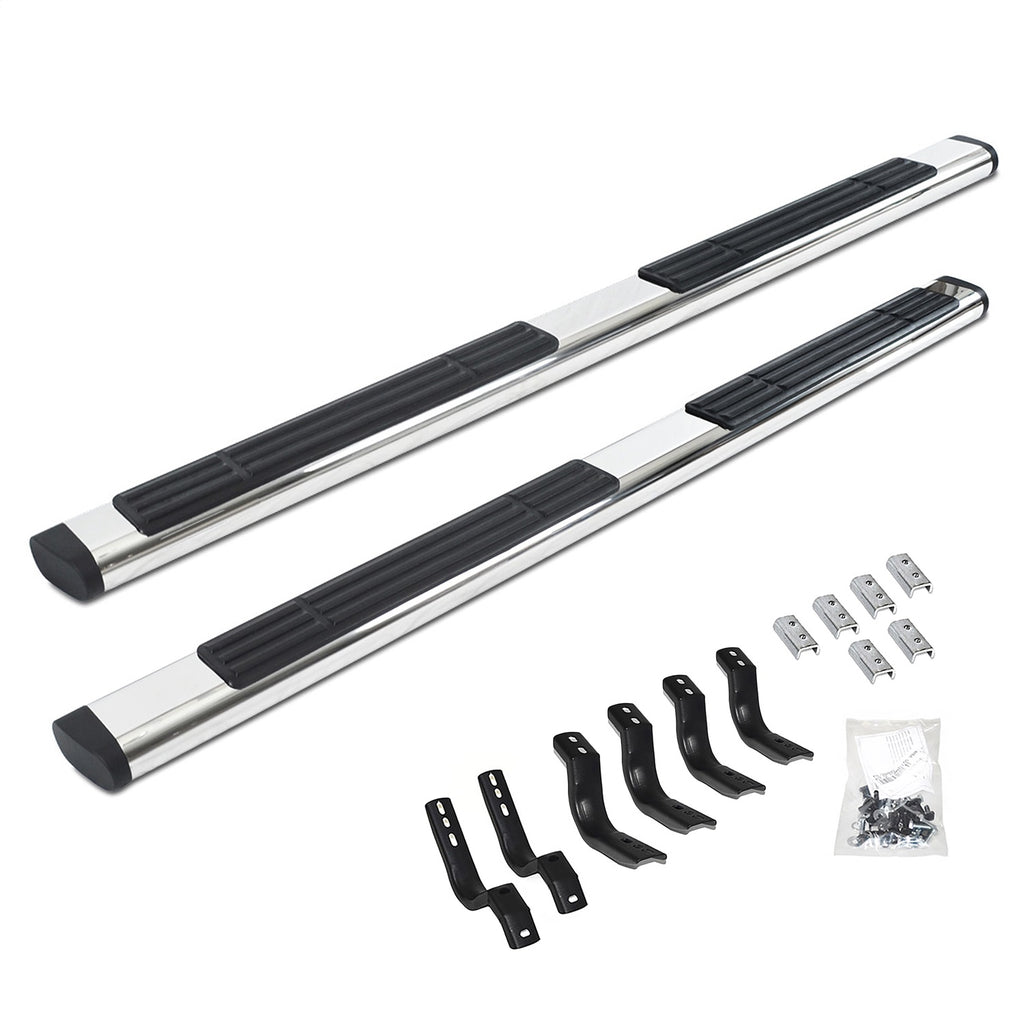 Go Rhino 686404080PS 6 in. OE Xtreme Side Steps w/Mounting Brackets Kit