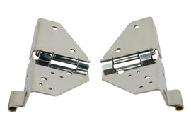 Kentrol 30403 Polished Silver Windshield Hinge Pair 76-95 CJ and Wrangler YJ