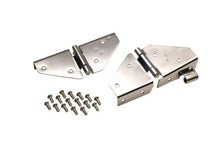 Load image into Gallery viewer, Kentrol 30403 Polished Silver Windshield Hinge Pair 76-95 CJ and Wrangler YJ