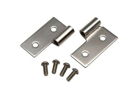 Kentrol 30407 Polished Silver Lower Door Hinge Pair 76-06 CJ Wrangler YJ/TJ