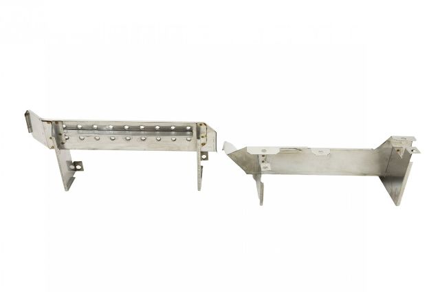 Kentrol 30432 Polished Silver Side Steps Pair 76-95 CJ7 Wrangler YJ