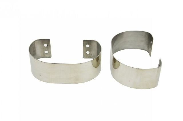 Kentrol 30438 Polished Silver Bumperettes Pair 76-95 CJ and Wrangler YJ