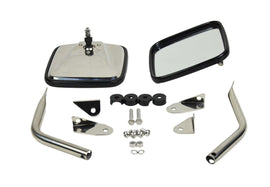 Kentrol 30445 Polished Silver Mirror Kit Pair 87-95 Wrangler TJ