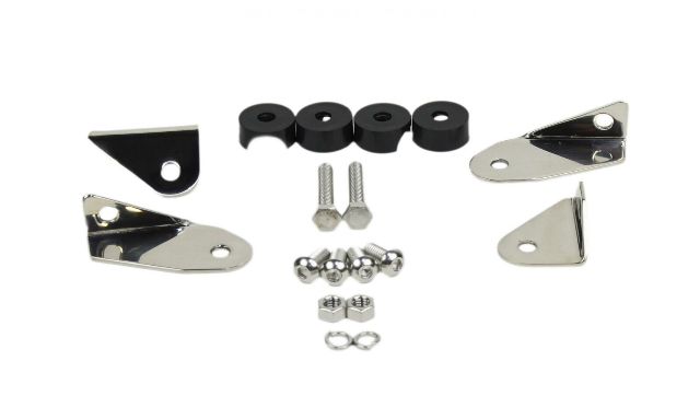 Kentrol 30445 Polished Silver Mirror Kit Pair 87-95 Wrangler TJ