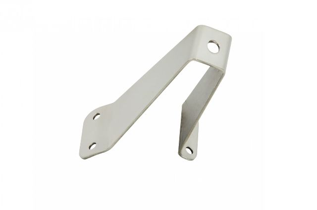 Kentrol 30460 Polished Silver Tailgate Tire Stop 76-95 CJ and Wrangler YJ