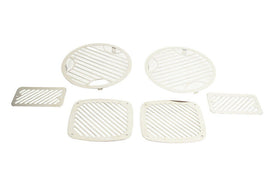 Kentrol 30493 Polished Silver Billet Style Light Kit 6 Pieces 97-06 Wrangler TJ