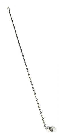 Kentrol 30523 Polished Silver Hood Prop Rod 72-86 CJ
