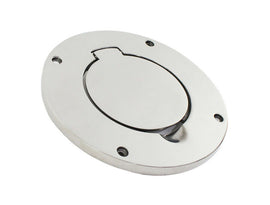 Kentrol 30553 Polished Silver Billet Style Gas Hatch 97-06 Wrangler TJ