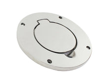 Load image into Gallery viewer, Kentrol 30553 Polished Silver Billet Style Gas Hatch 97-06 Wrangler TJ