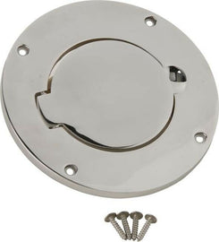 Kentrol 30553 Polished Silver Billet Style Gas Hatch 97-06 Wrangler TJ