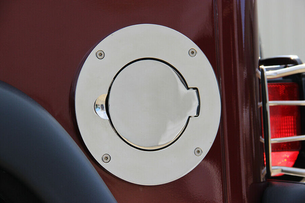 Kentrol 30553 Polished Silver Billet Style Gas Hatch 97-06 Wrangler TJ