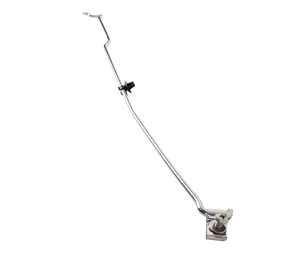 Kentrol 30594 Polished Silver Hood Prop Rod 07-18 Wrangler JK