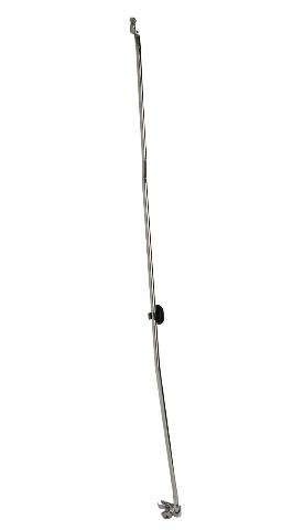 Kentrol 30594 Polished Silver Hood Prop Rod 07-18 Wrangler JK