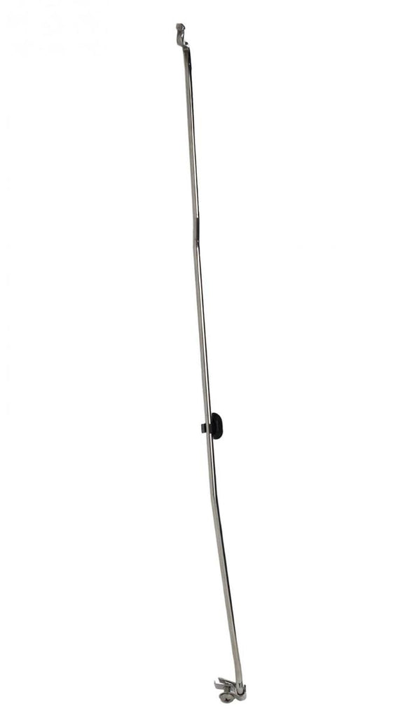 Kentrol 30594 Polished Silver Hood Prop Rod 07-18 Wrangler JK